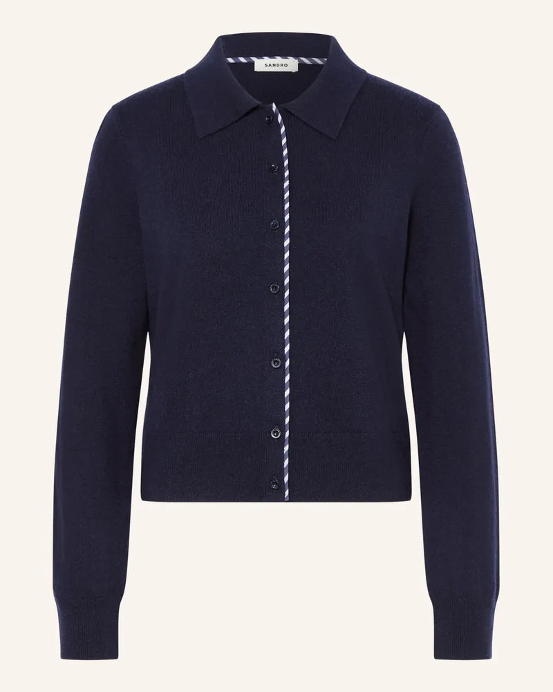 Sandro Strickjacke blau Dunkelblau