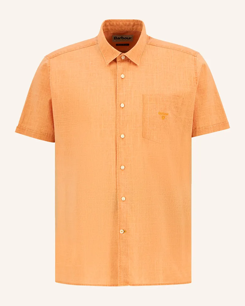 Barbour Kurzarm-Hemd Regular Fit Orange