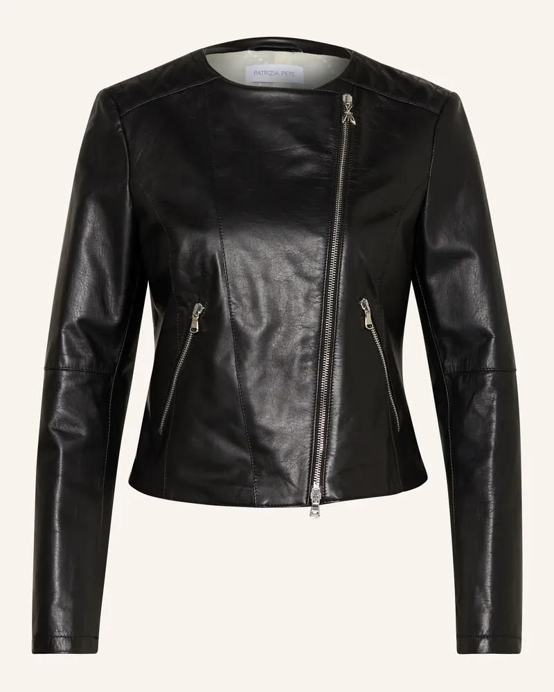 Patrizia Pepe Lederjacke Schwarz