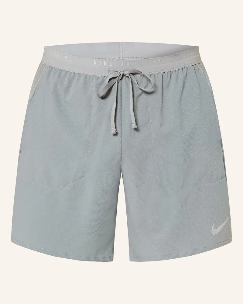 Nike 2-In-1-Laufshorts Stride grau Grau