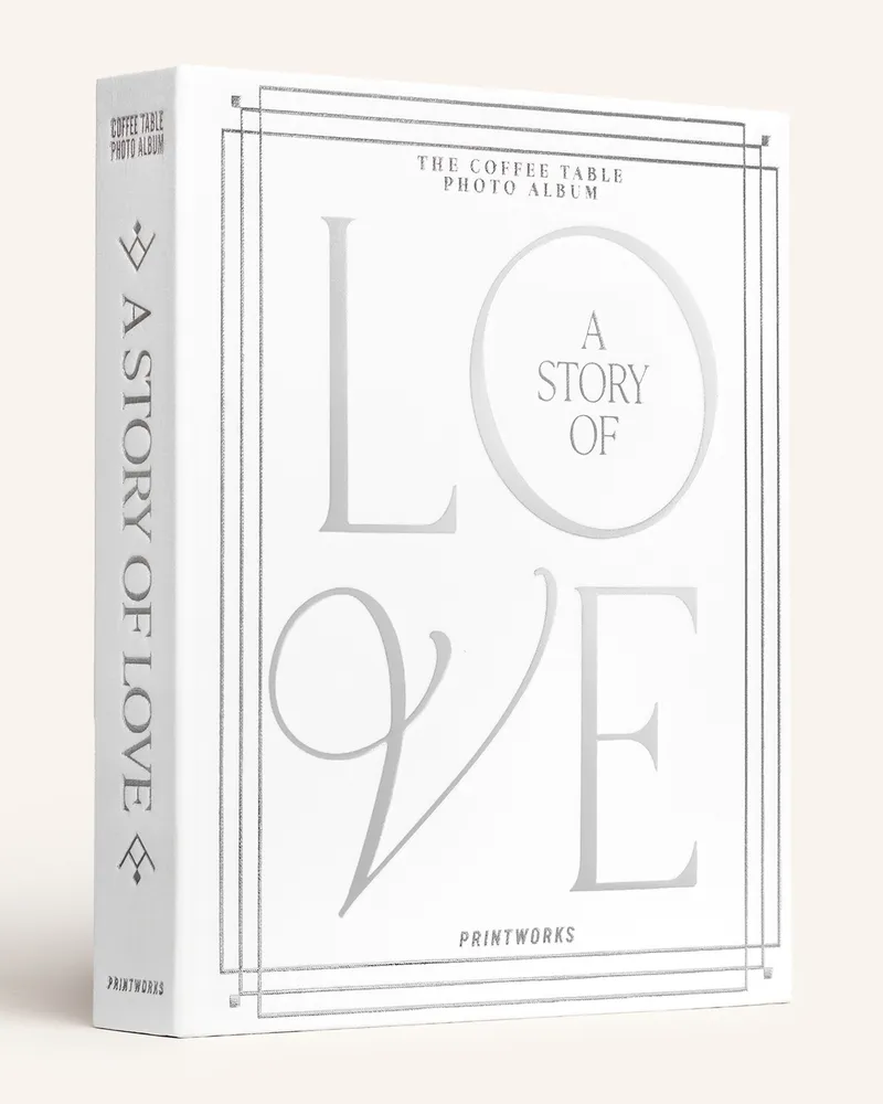 PRINTWORKS Fotoalbum A Story Of Love weiss Weiss