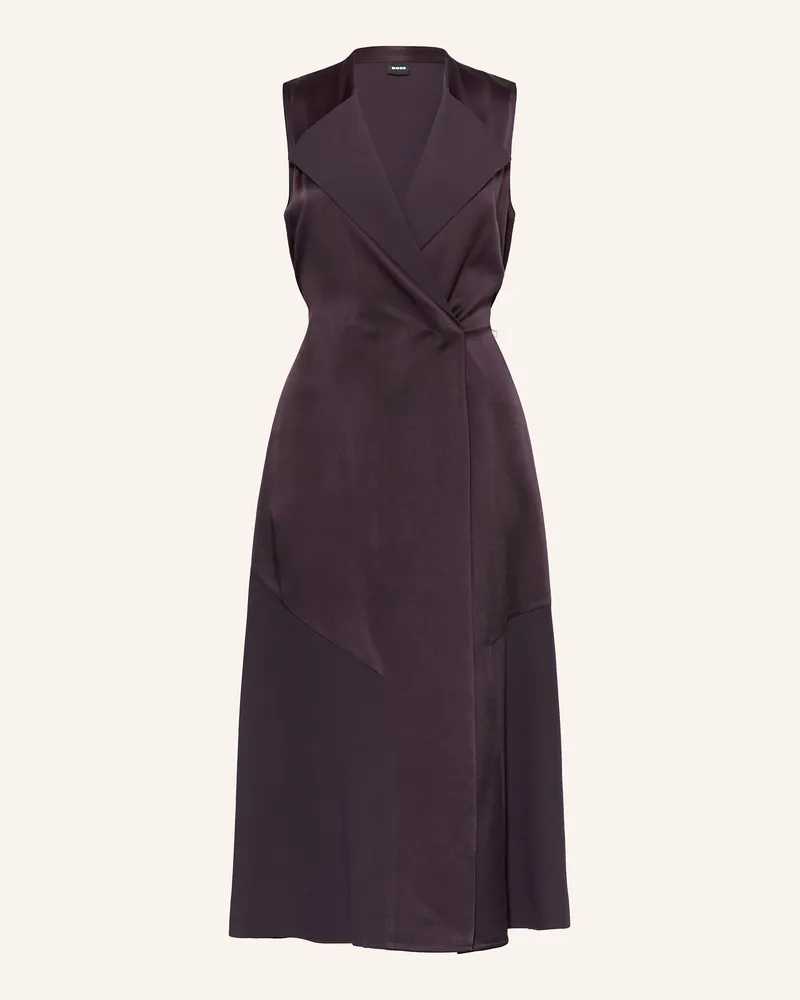 HUGO BOSS Satinkleid DIMOSA Dunkellila