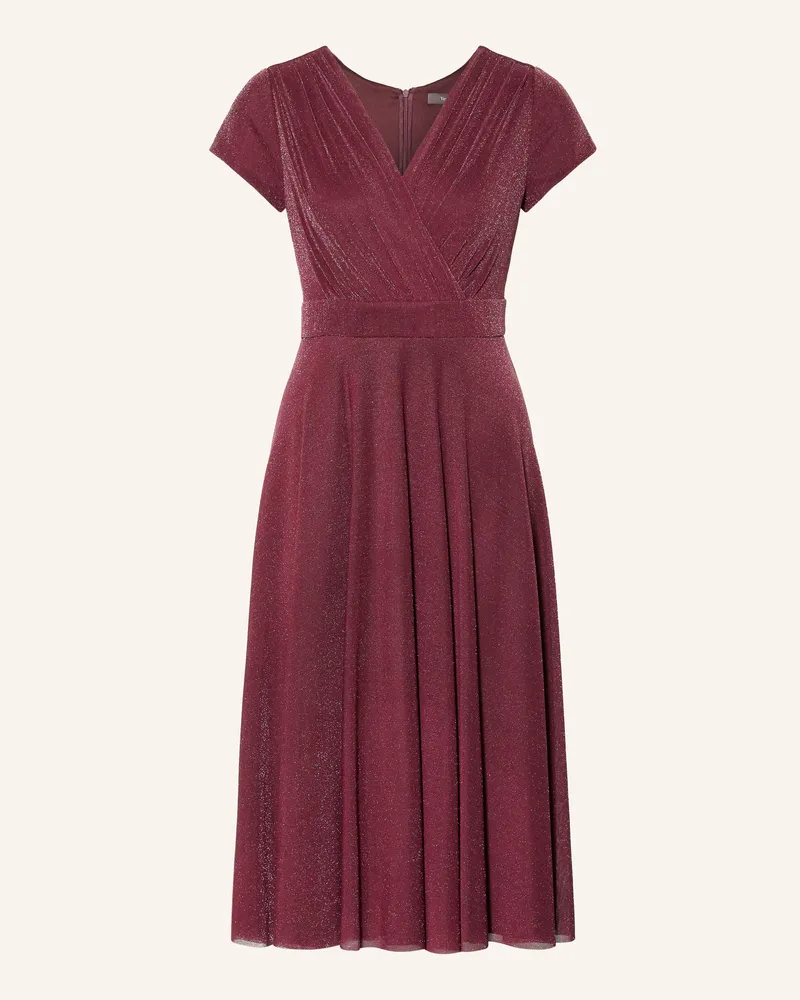 Vera Mont Jerseykleid In Wickeloptik Mit Glitzergarn rot Dunkelrot
