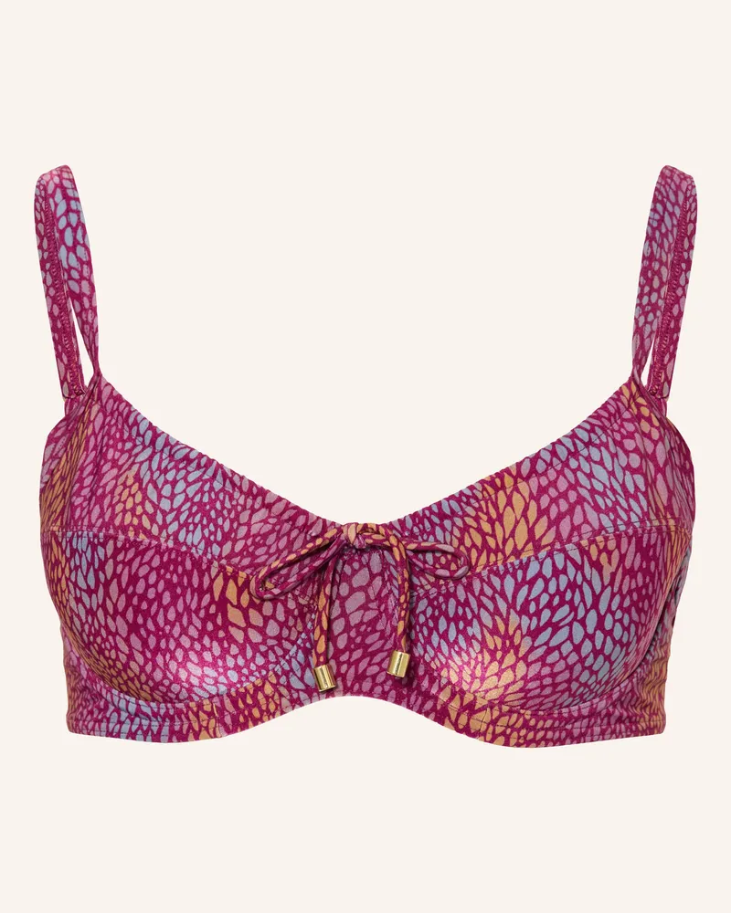 Cyell Bügel-Bikini-Top Burgundy Drops lila Fuchsia