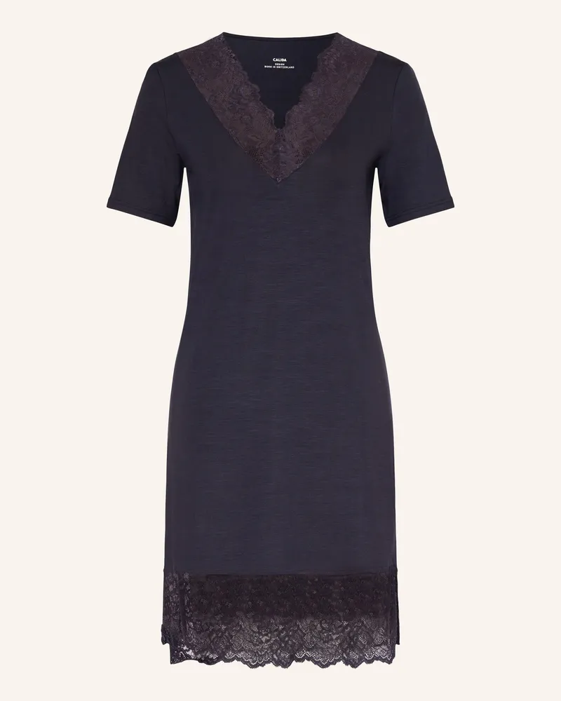 Calida Nachthemd Elegant Dreams blau Dunkelblau
