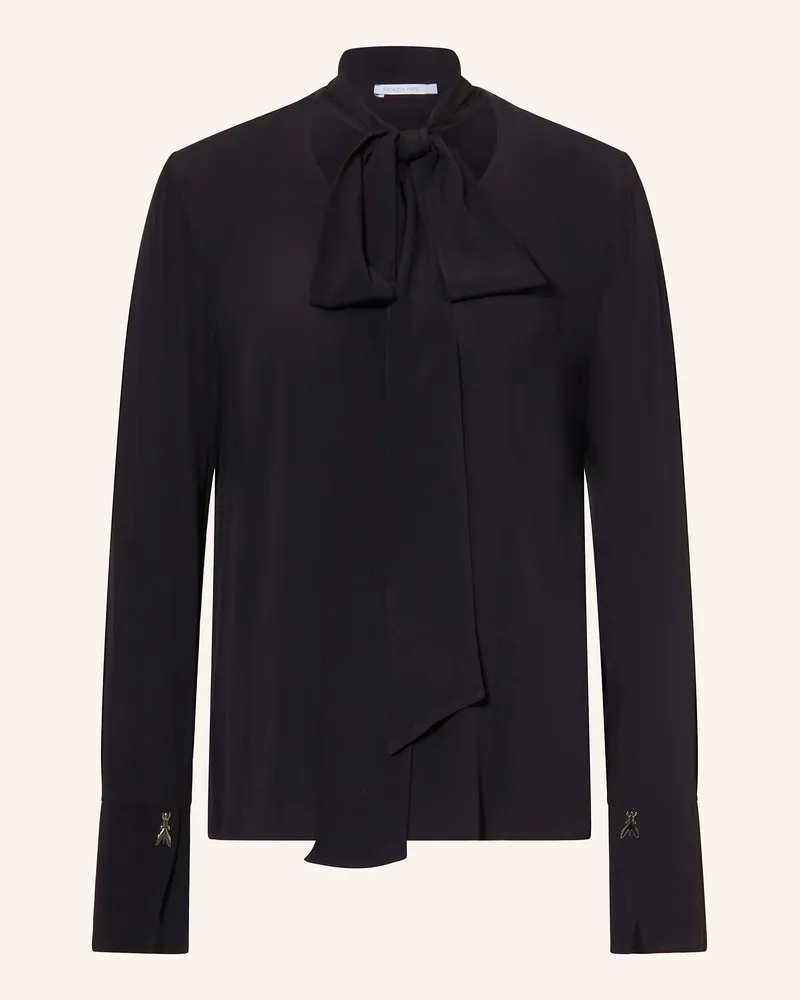 Patrizia Pepe Schluppenbluse schwarz Schwarz