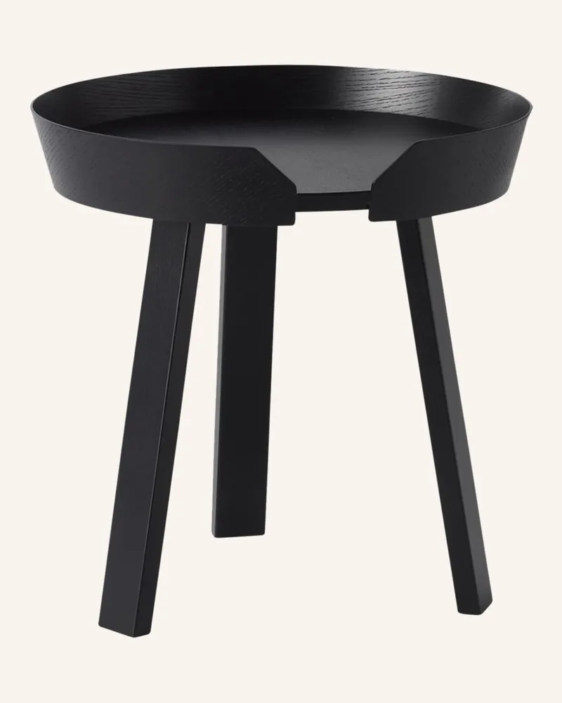 Muuto Beistelltisch Around Small schwarz Schwarz