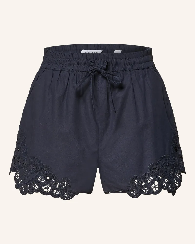 Veronica Beard Shorts Vilvaldi Mit Spitze blau Dunkelblau