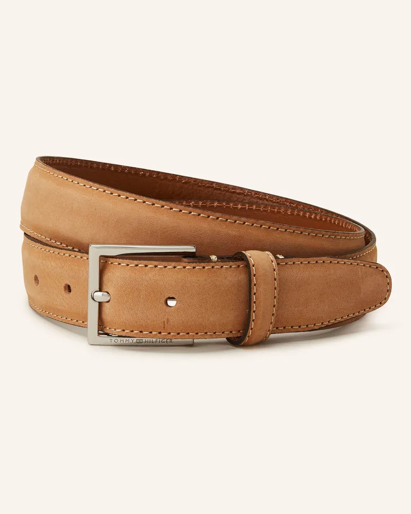 Tommy Hilfiger Ledergürtel HUDSON Braun