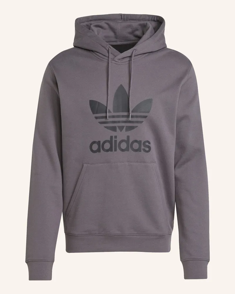 adidas ADICOLOR CLASSICS TREFOIL HOODIE Grau
