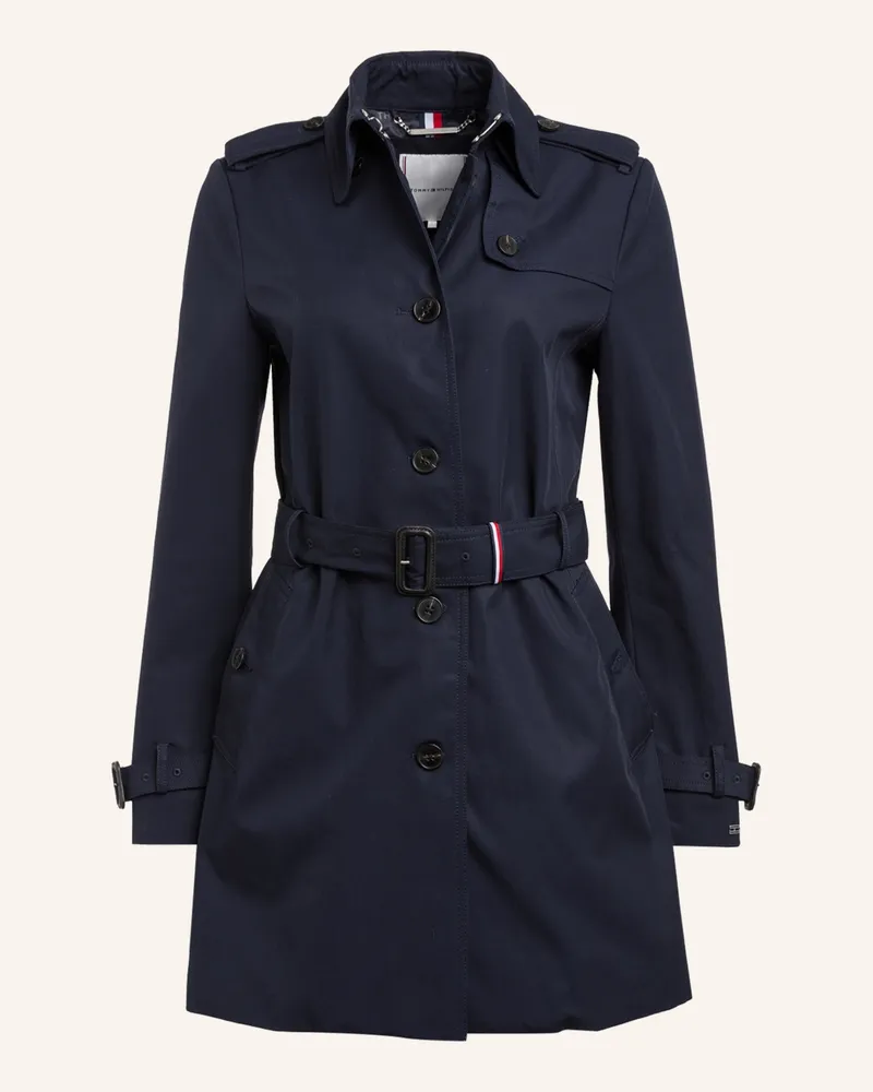 Tommy Hilfiger Trenchcoat blau Dunkelblau