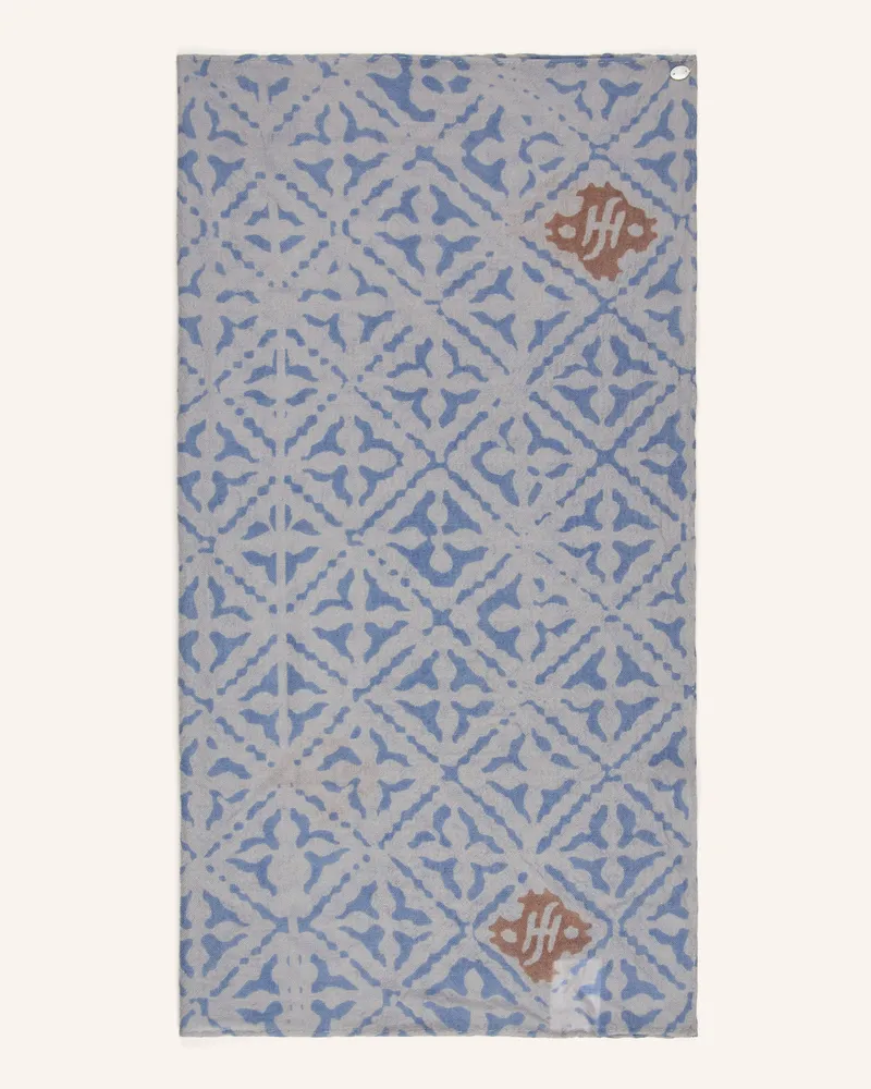 Friendly Hunting Cashmere-Tuch blau Blaugrau