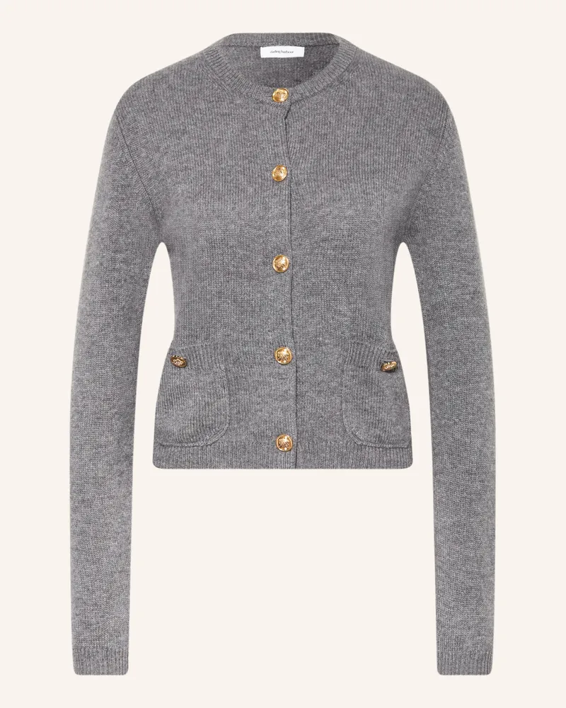 Darling Harbour Strickjacke Aus Cashmere grau Midgrey