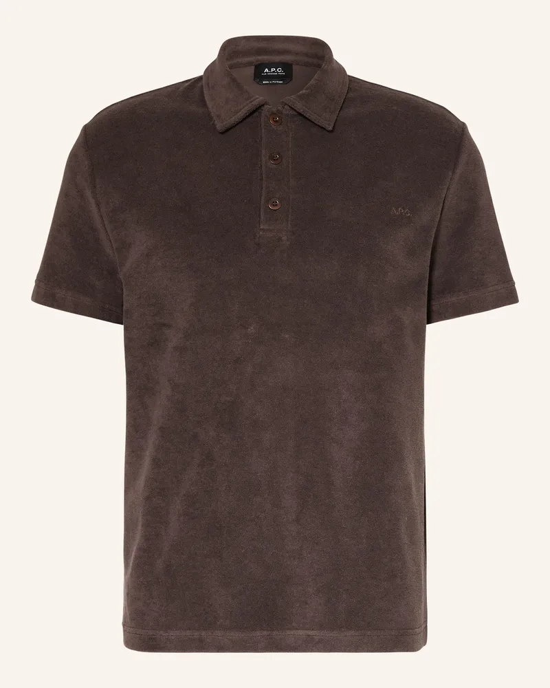 A.P.C. Nicki-Poloshirt JULIAN Dunkelbraun