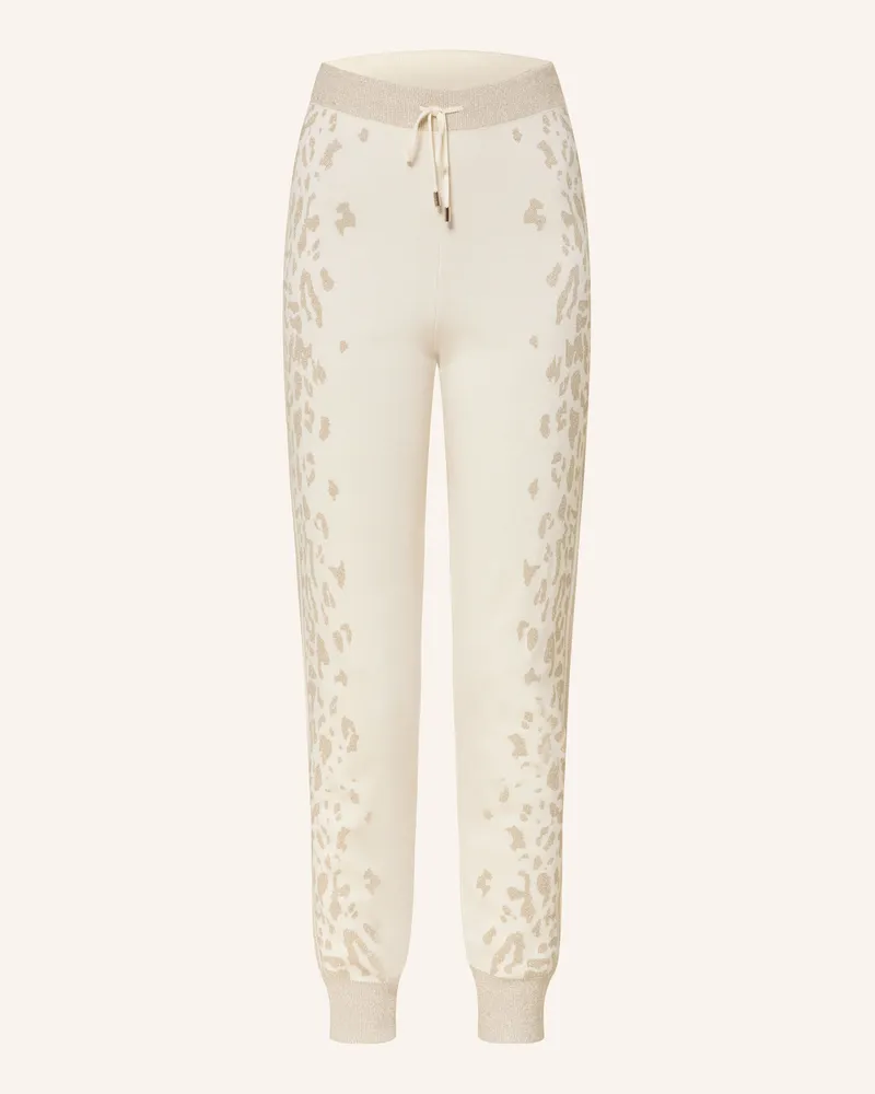 Liu Jo Strickhose mit Glitzergarn Creme