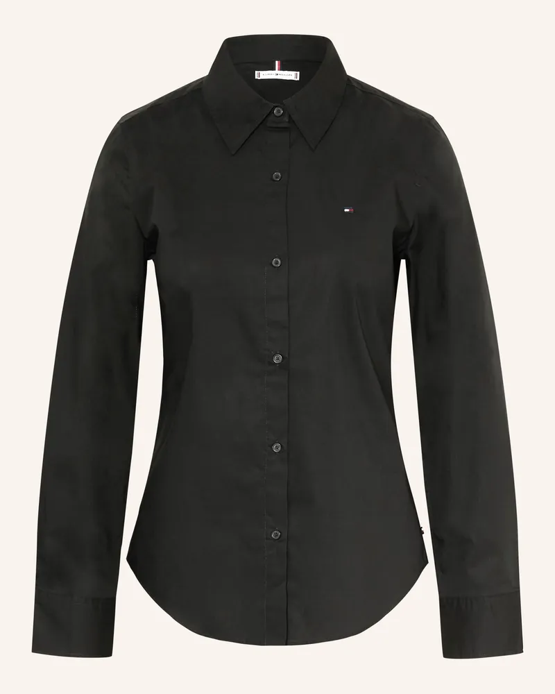 Tommy Hilfiger Hemdbluse schwarz Schwarz