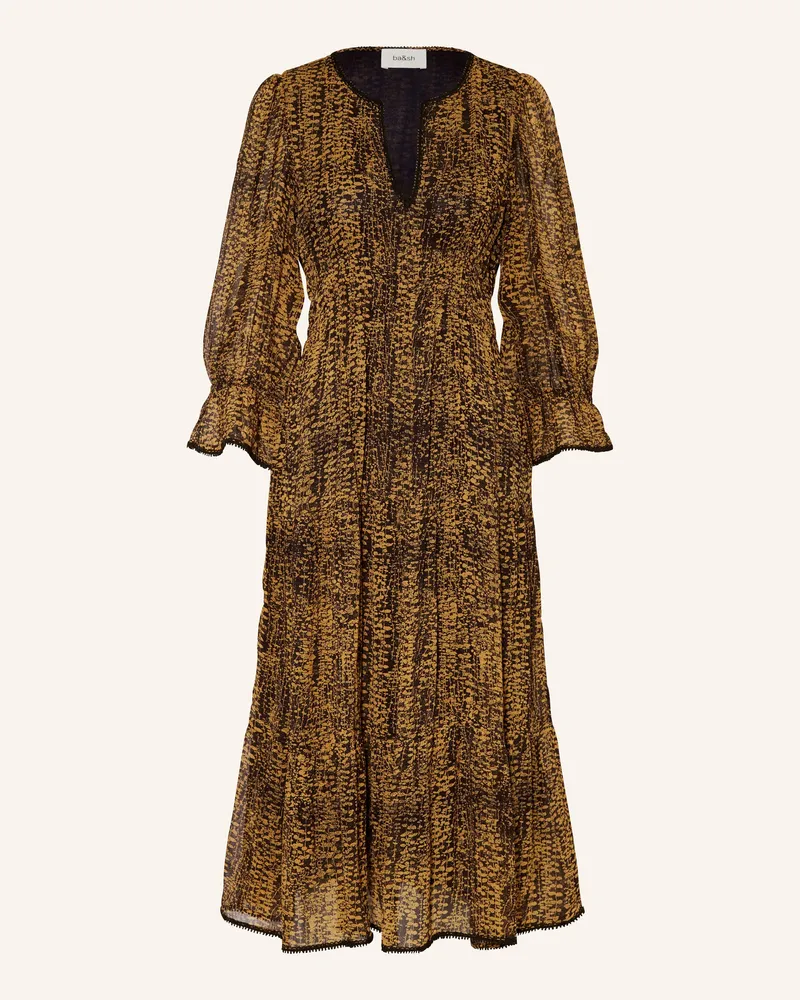 ba&sh Kleid CLOVIA mit 3/4-Arm Schwarz