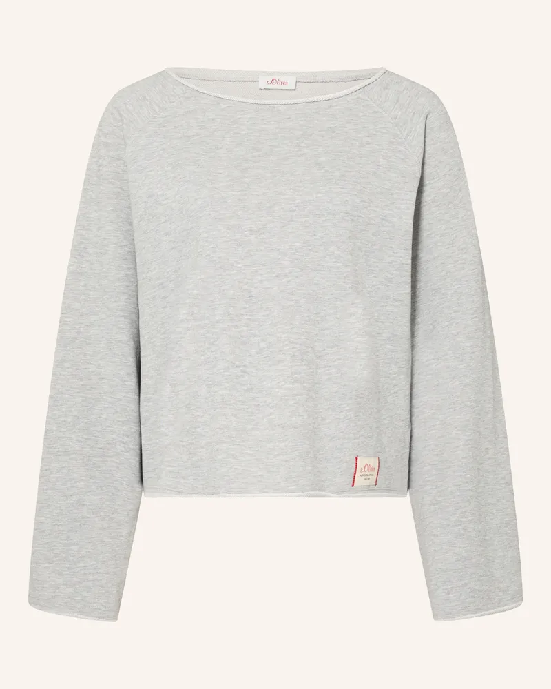 S.Oliver Sweatshirt grau Hellgrau