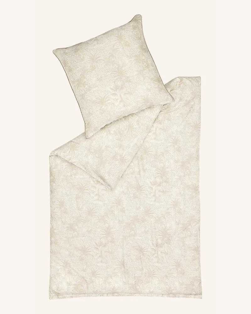 Sportalm Satin Bettwäsche Palms beige Beige