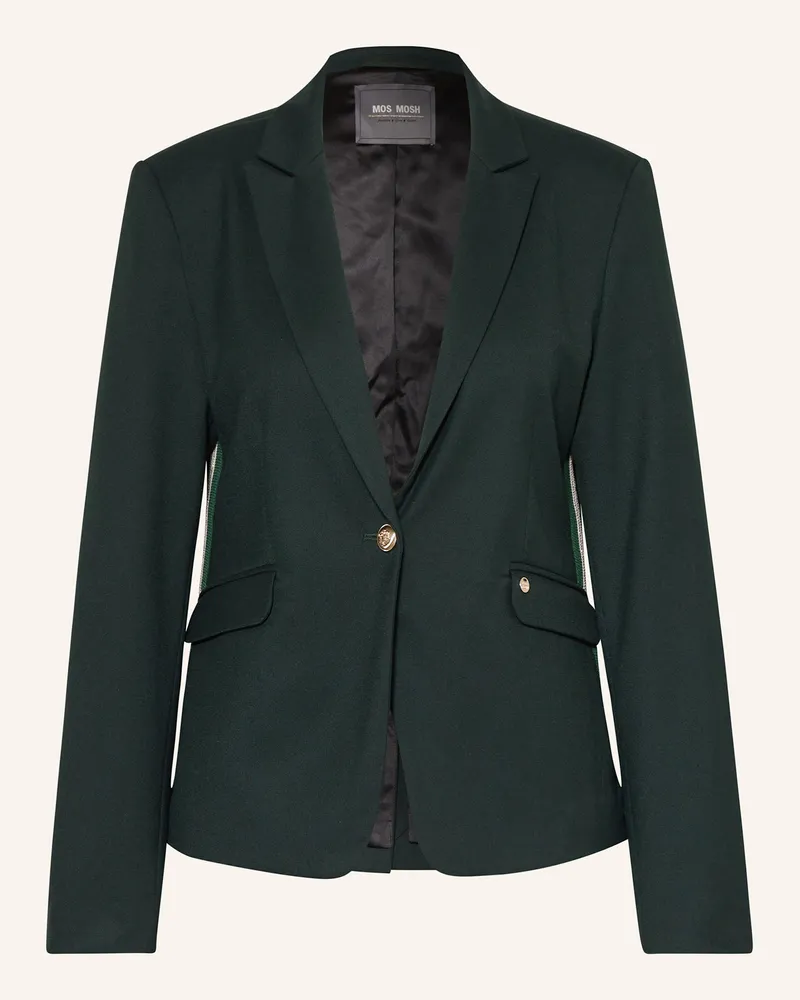 Mos Mosh Blazer MMBLAIRE mit Galonstreifen Dunkelgrün