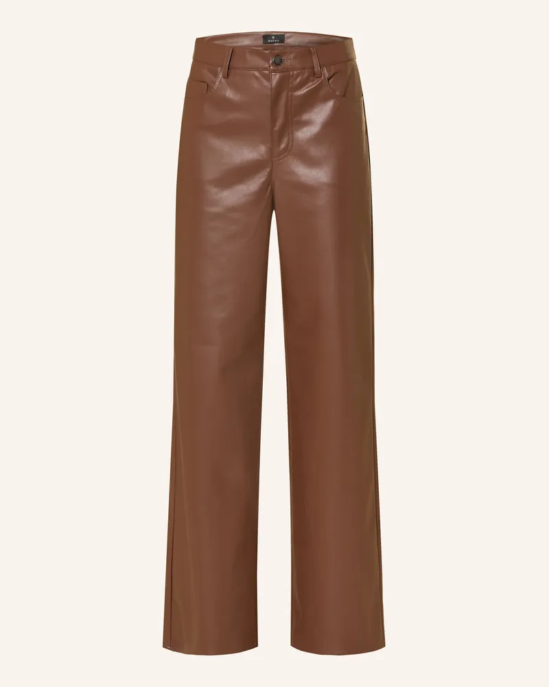 monari Hose In Lederoptik braun Braun