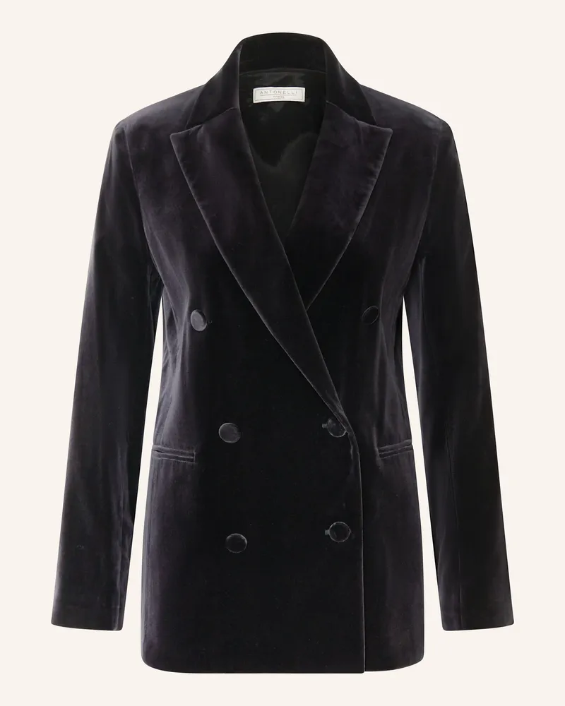 Antonelli Firenze Samtblazer GALBUSERA Schwarz