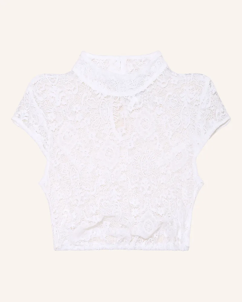 Hammerschmid Dirndlbluse Babsi Aus Spitze weiss Weiss