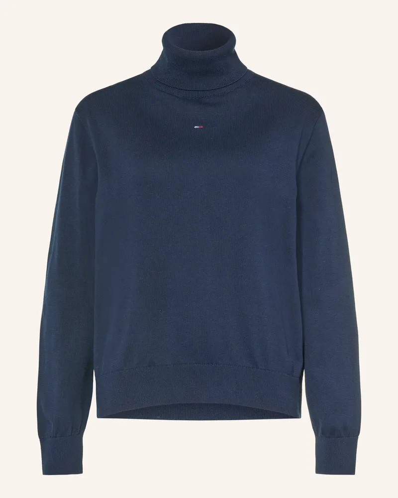 Tommy Hilfiger Rollkragenpullover blau Dunkelblau