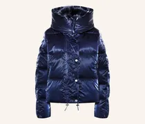 Steppjacke mit abnehmbarer Kapuze und Kunstfell