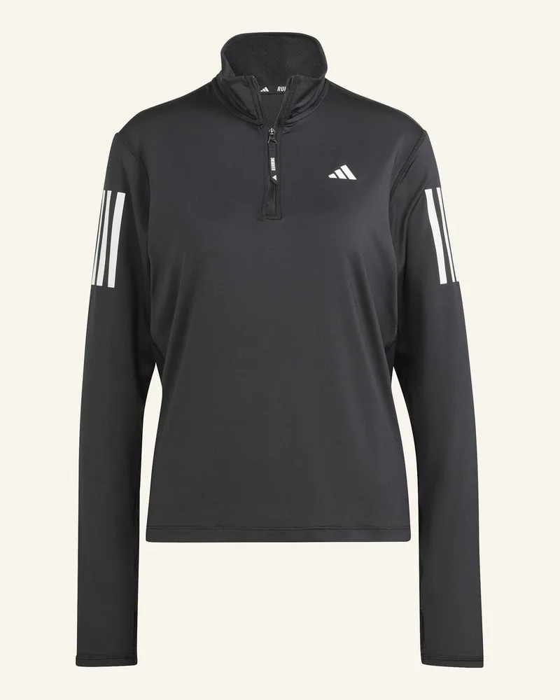 adidas OWN THE RUN HALF-ZIP OBERTEIL Schwarz