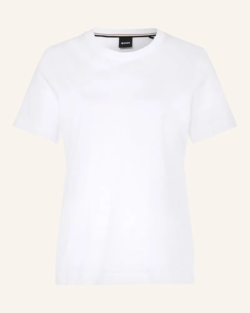 HUGO BOSS T-Shirt Ecosa weiss Weiss