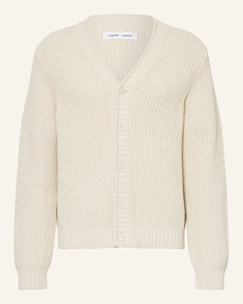 Samsøe & Samsøe Strickjacke Samarcon weiss Creme