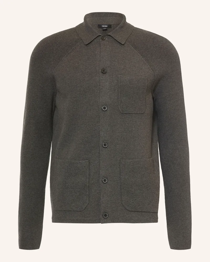 Reiss Strickjacke Fitzwilliam grau Dunkelgrau