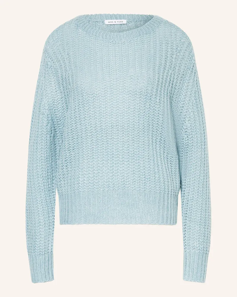 Mrs & HUGS Pullvoer Hellblau