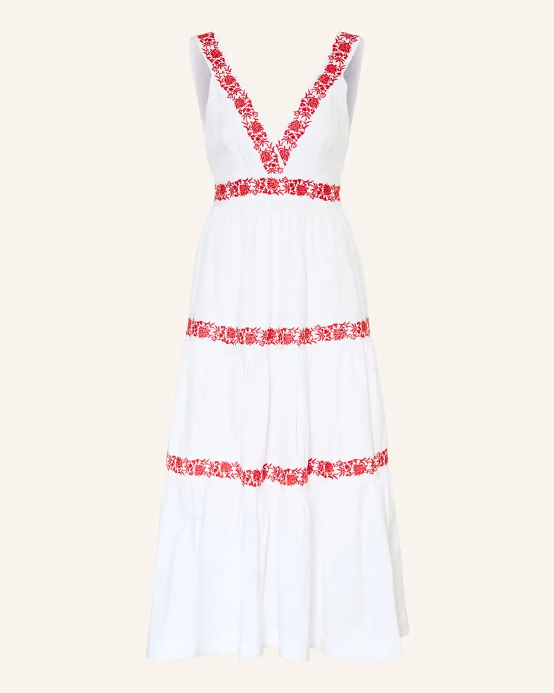 Heidi Klein Strandkleid Petalia rot Weiss