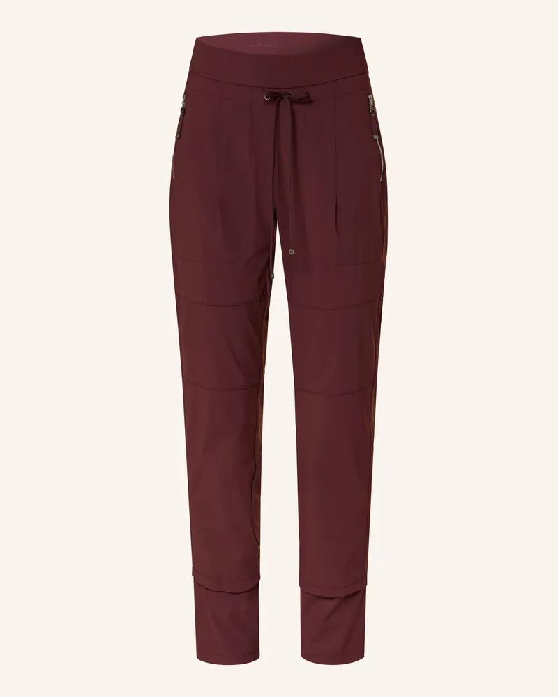 RAFFAELLO ROSSI  Hose Candy Long Im Jogging-Stil rot Dunkelrot