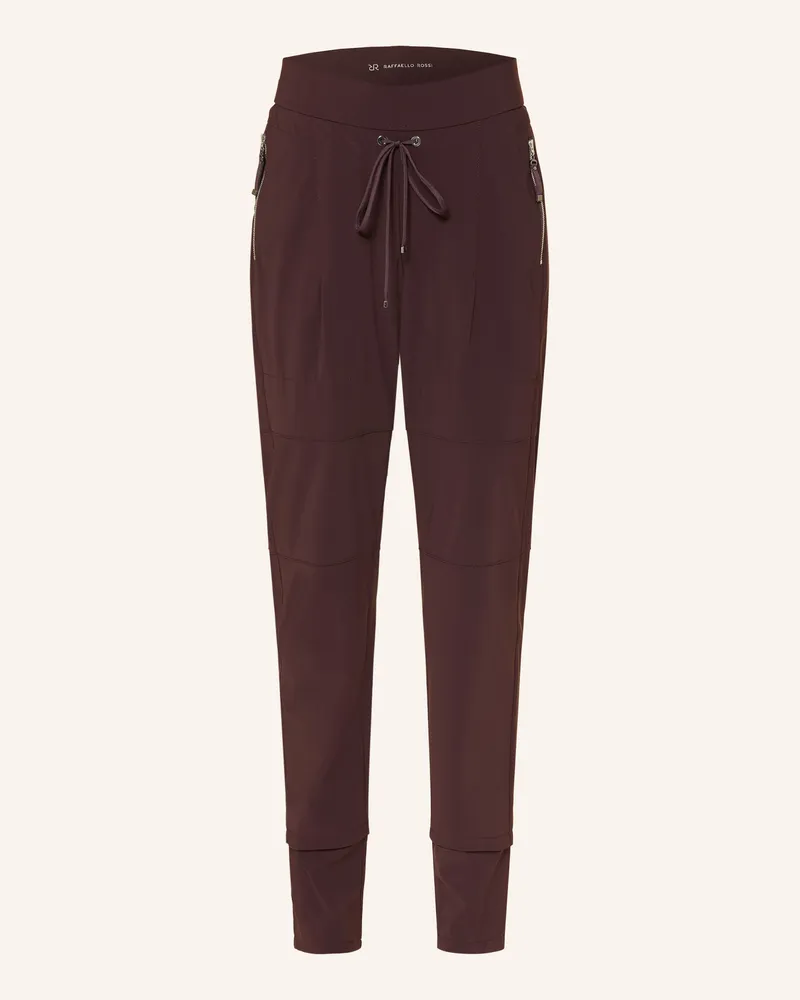 RAFFAELLO ROSSI  Hose Candy Long Im Jogging-Stil rot Dunkelrot