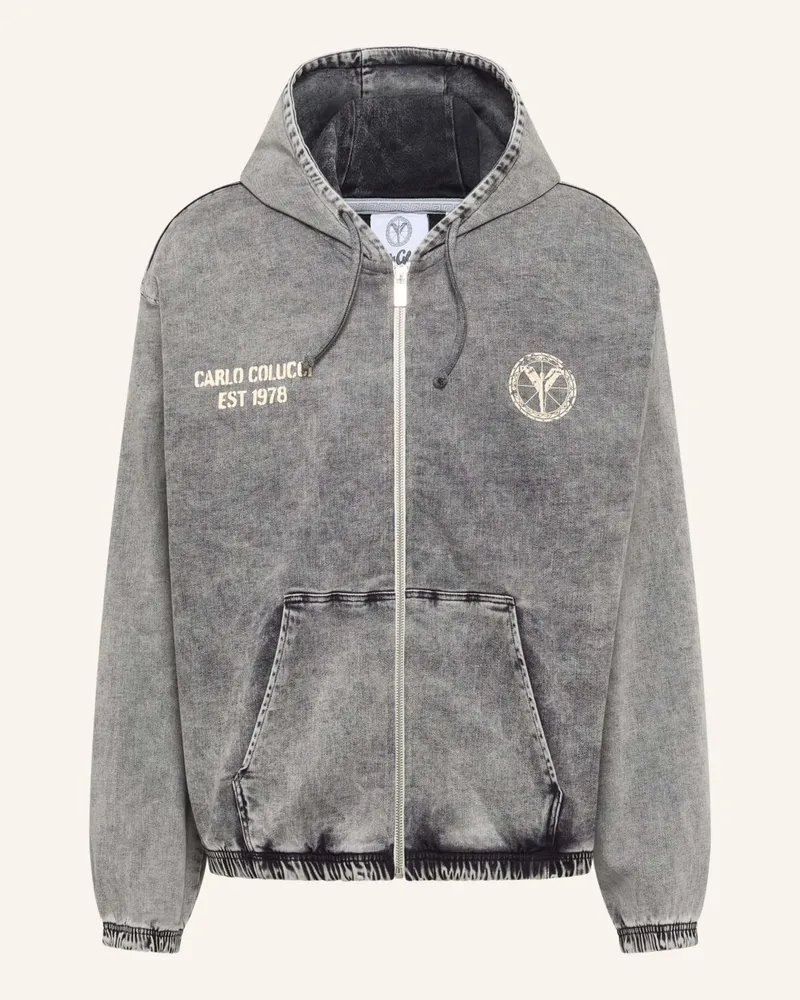 Carlo Colucci Carlo Colucci Sweatjacke - Almost Denim Felix schwarz Schwarz