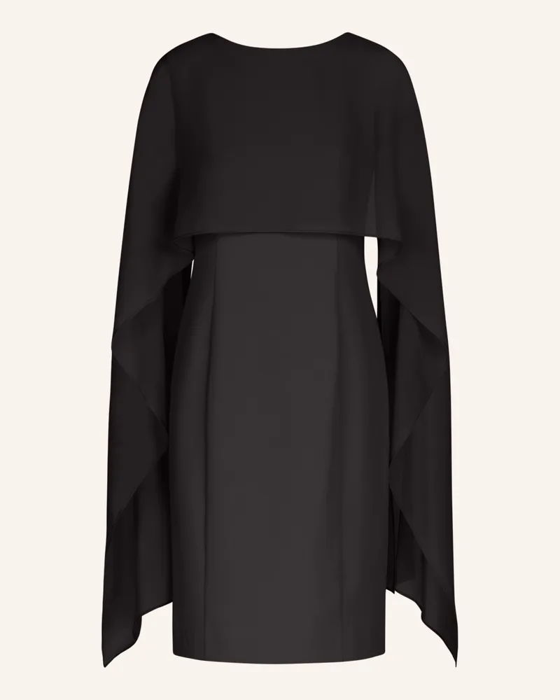Apart Kleid mit Chiffonstola Schwarz