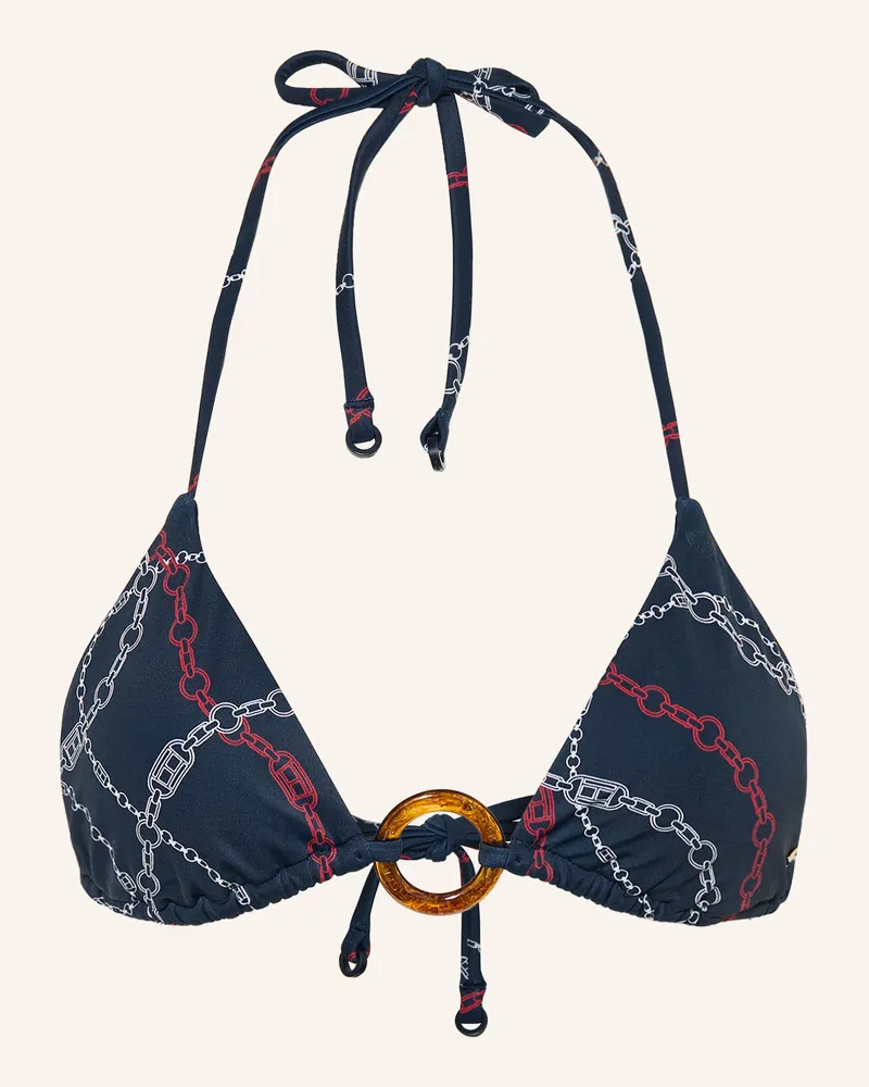 Tommy Hilfiger Triangel-Bikini-Top blau Dunkelblau
