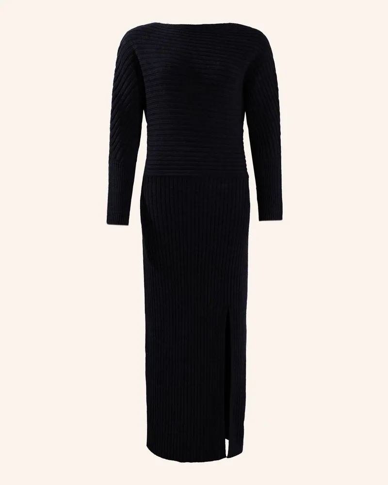 ADLYSH STRICKKLEID MIT MERINOWOLLE Schwarz
