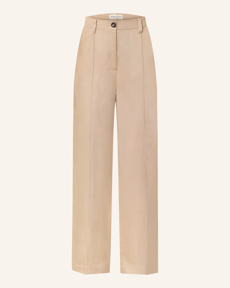 Marc O'Polo Hose Mit Leinen beige Beige
