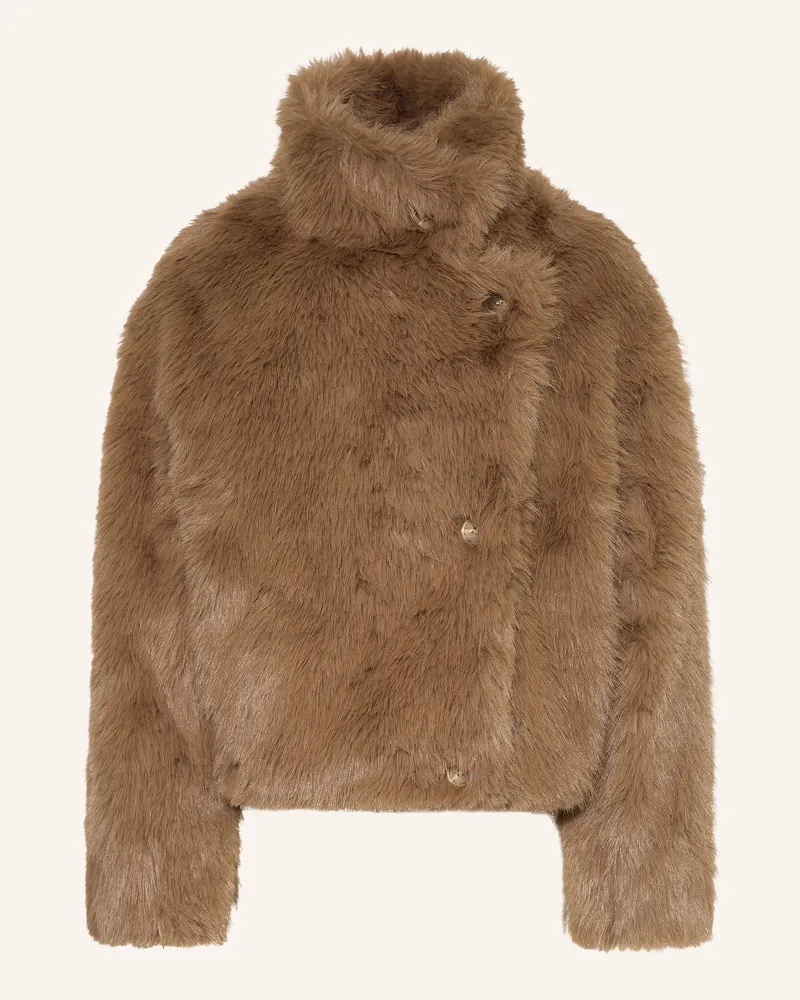 someday. Kunstfell-Jacke Vurla beige Hellbraun