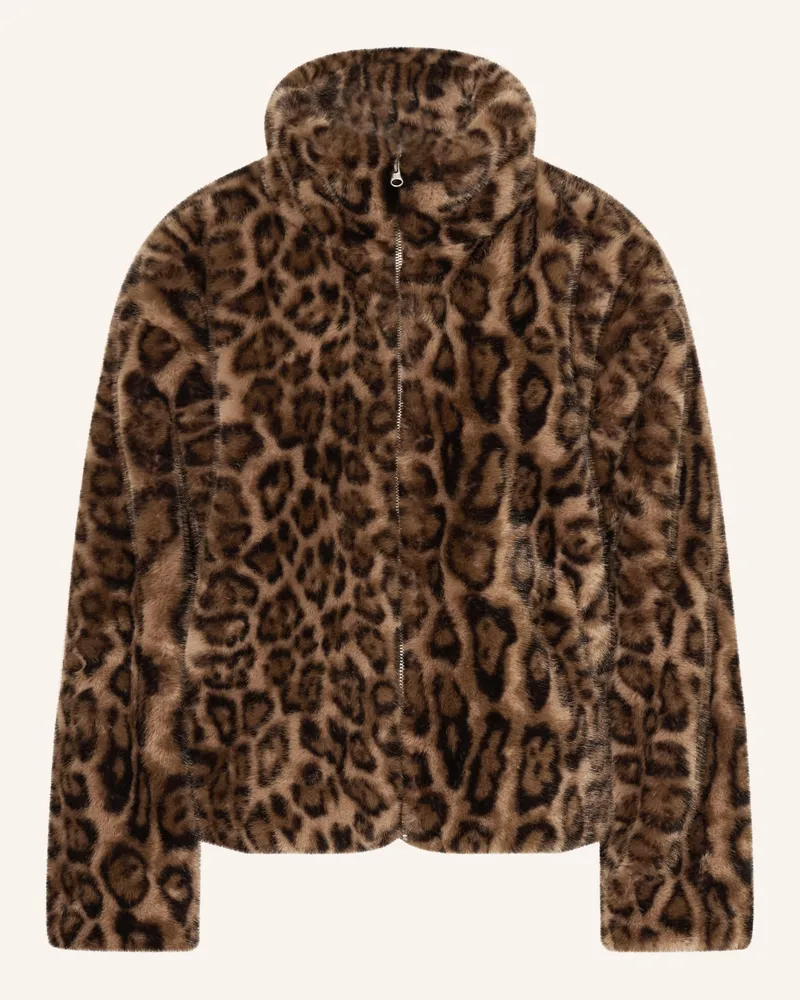 Darling Harbour Kunstfell-Jacke braun Brown