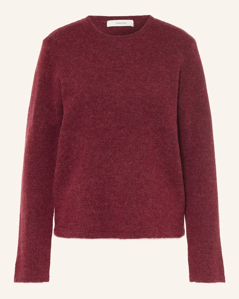 Selected Pullover rot Dunkelrot