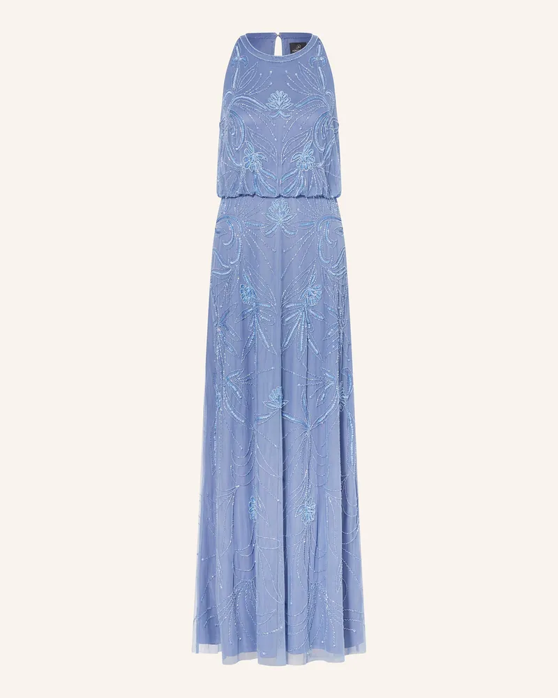 Adrianna Papell Abendkleid mit Pailletten Blau