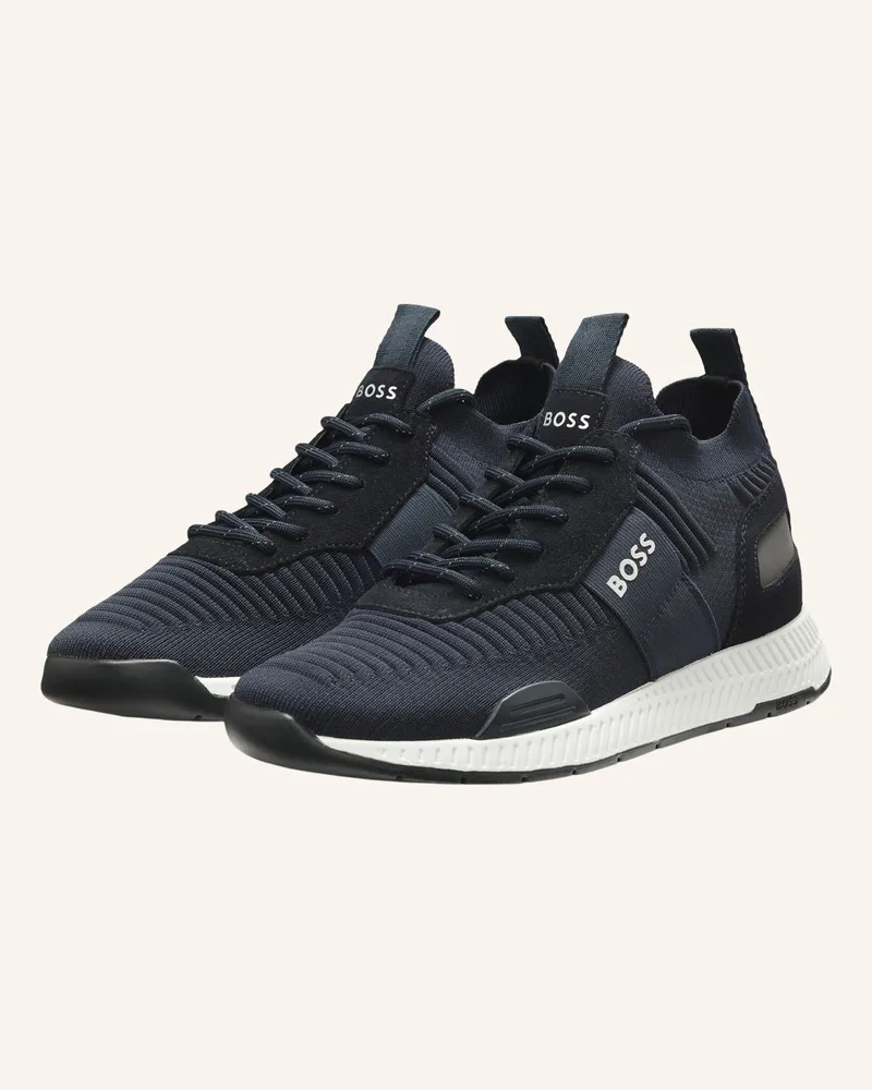 HUGO BOSS Sneaker Titanium_Runn_Knst_N blau Dunkelblau