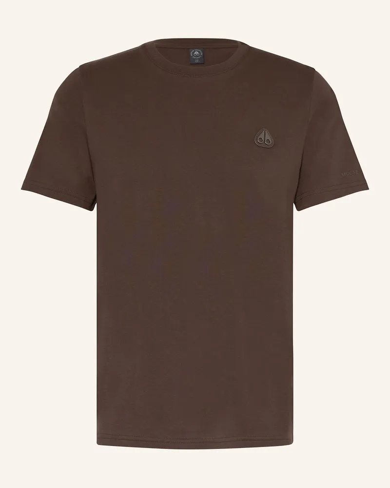 Moose Knuckles T-Shirt CRESCENT Dunkelbraun