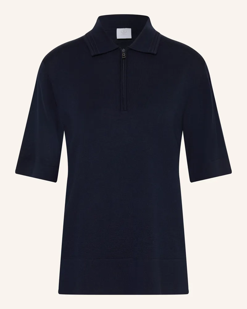 Bogner Strick-Poloshirt Maureen blau Dunkelblau