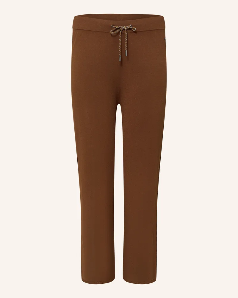Marina Rinaldi Strickhose Mrsdestino Mit Pailetten Und Schmucksteinen braun Dunkelbraun